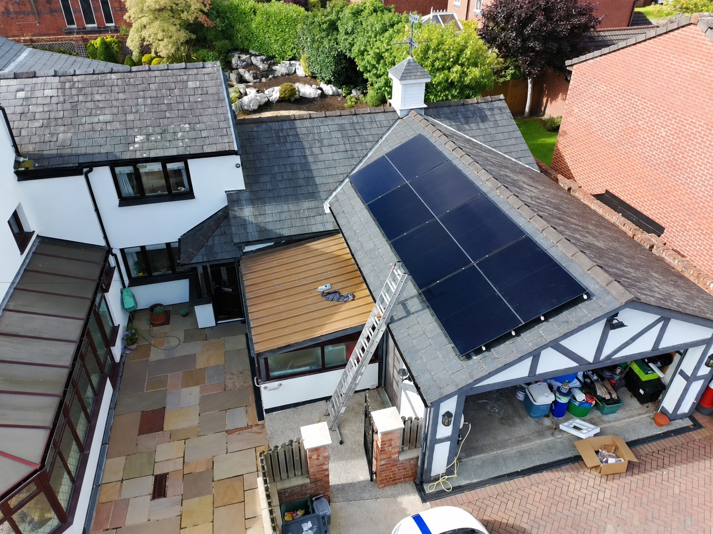 Zealous rooftop solar installation on a domestic property
